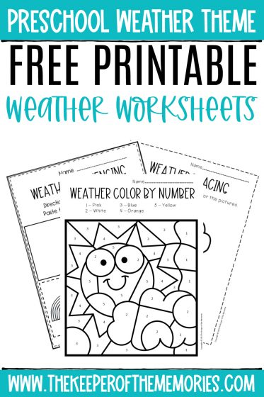 weather worksheet kindergarten