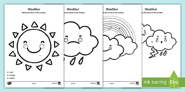 weather worksheet kindergarten