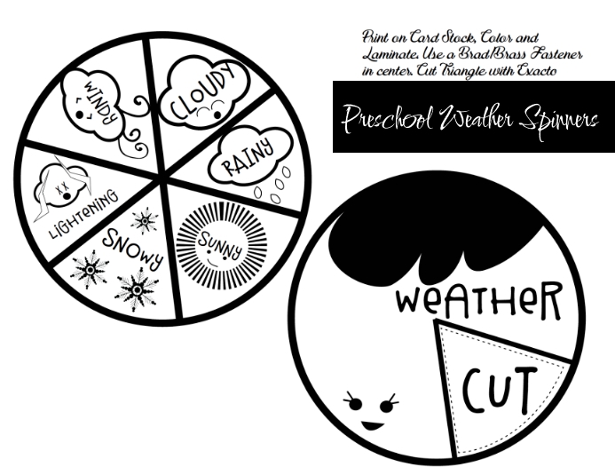 weather worksheet preschool