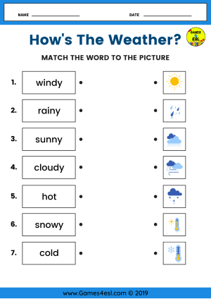 weather worksheet