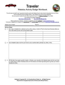 webelos fitness badge worksheet