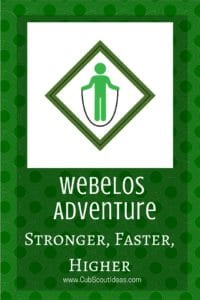 webelos fitness worksheet