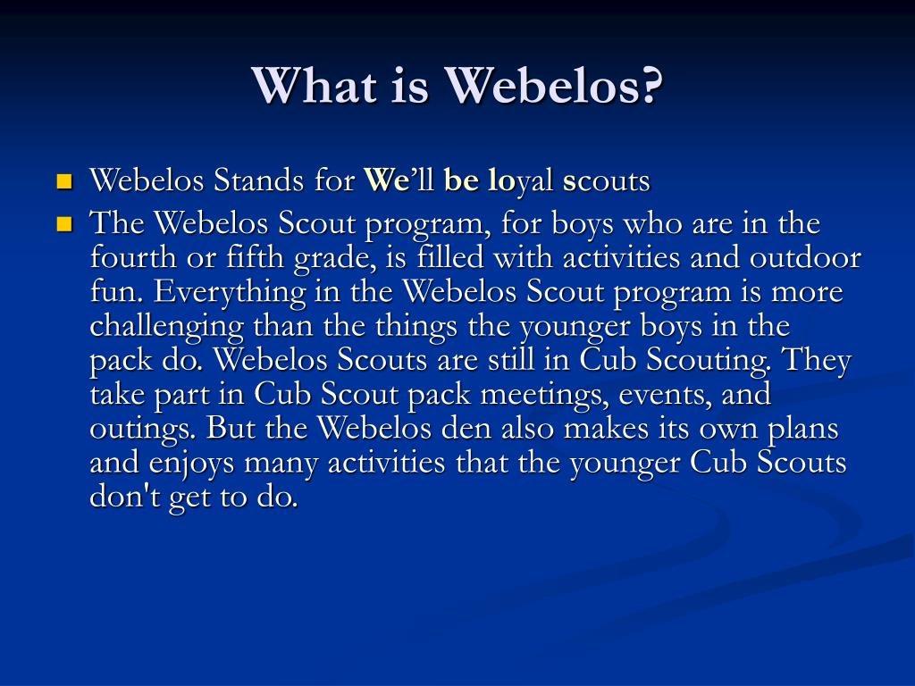 webelos outdoorsman worksheet