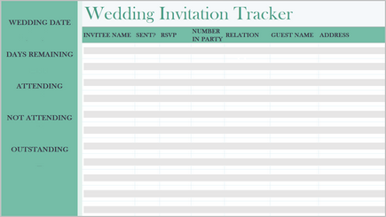 Plan a wedding - Microsoft Support