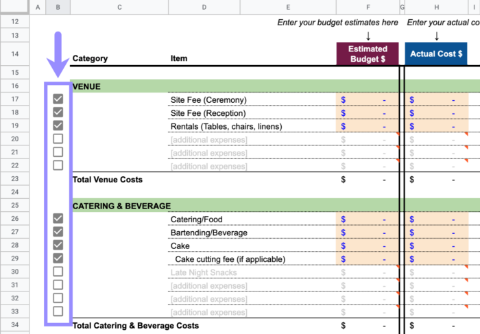 The Absolute Best Free Wedding Budget Template | Blog