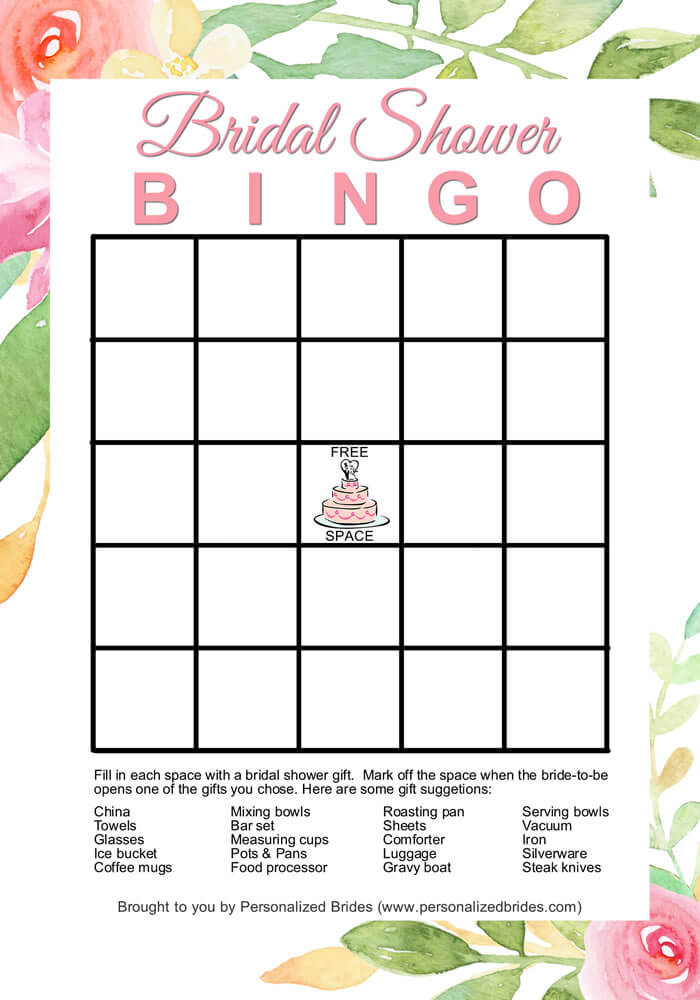 15 Free Printable Bridal Shower Games | Wedding Freebies ...