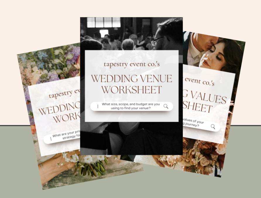 Ultimate Wedding Planning Worksheet Bundle | Tapestry Event Co ...
