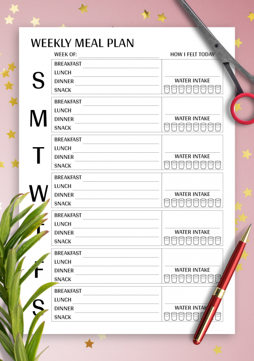 Printable Meal Planner Templates - Download PDF