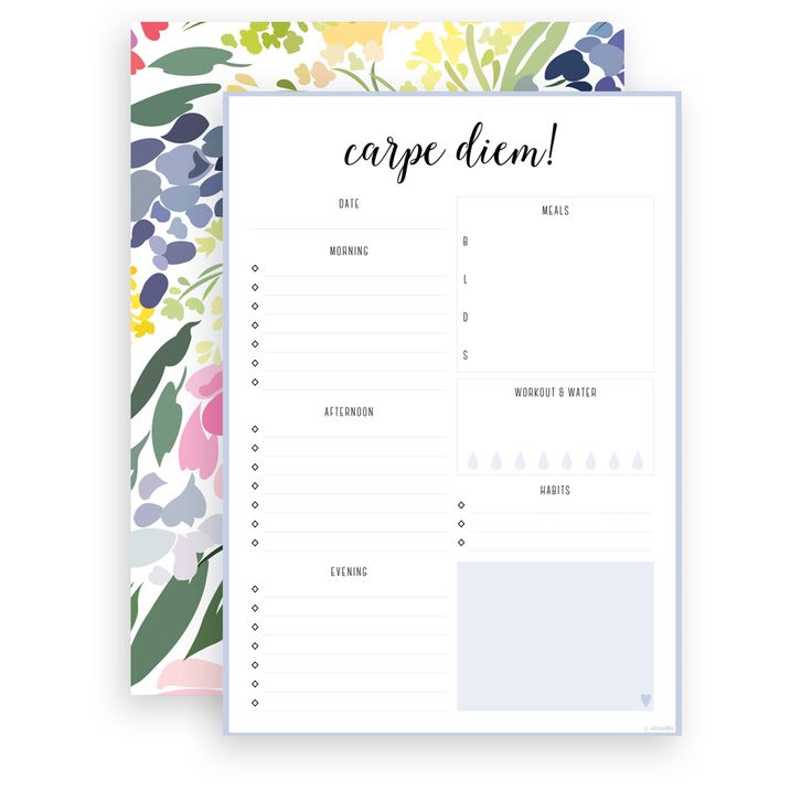 Free Printable Daily Planners // Eliza Ellis