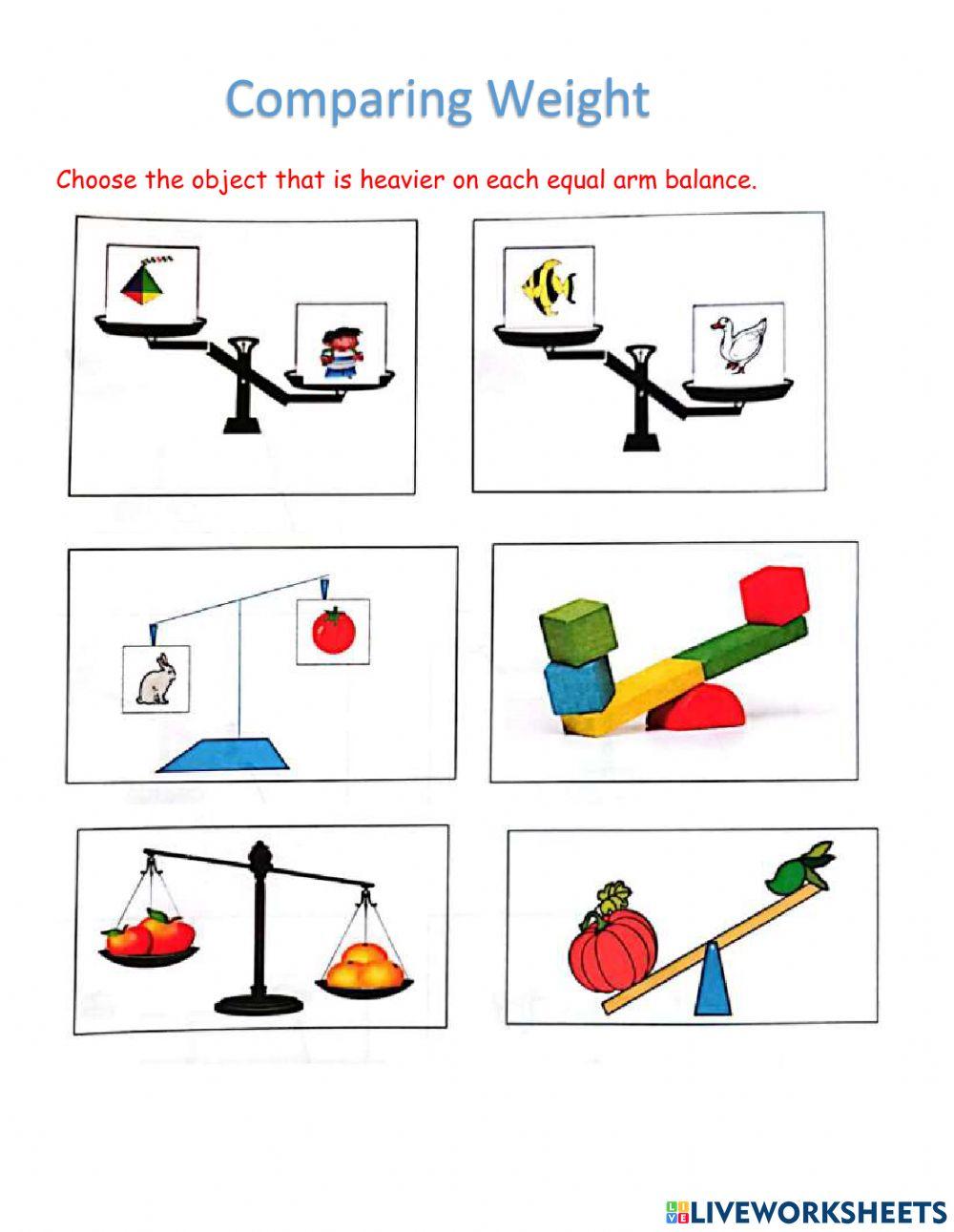 Early Learning Measuring Weight Practice Worksheet TeacherVision Early Learning Measuring Weight Practice Worksheet TeacherVision