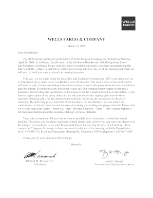 Wells Fargo Personal Financial Statement | pdfFiller