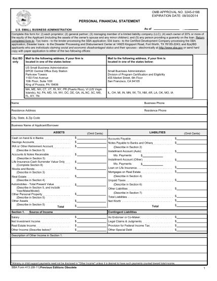 wells fargo financial worksheet