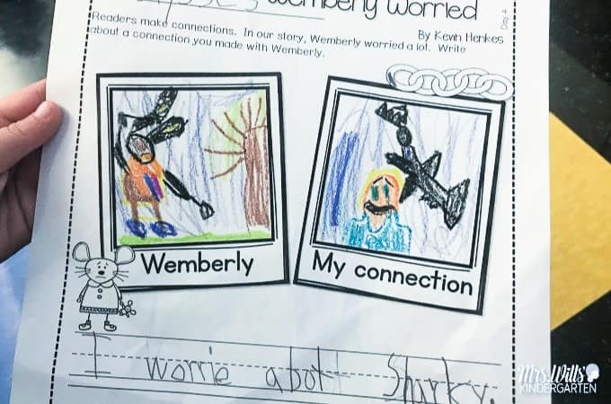 Wemberly Worried Read Aloud Lesson Ideas and Activities