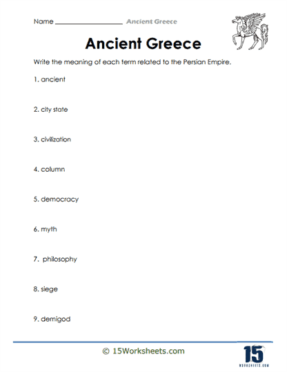 western civilization worksheet