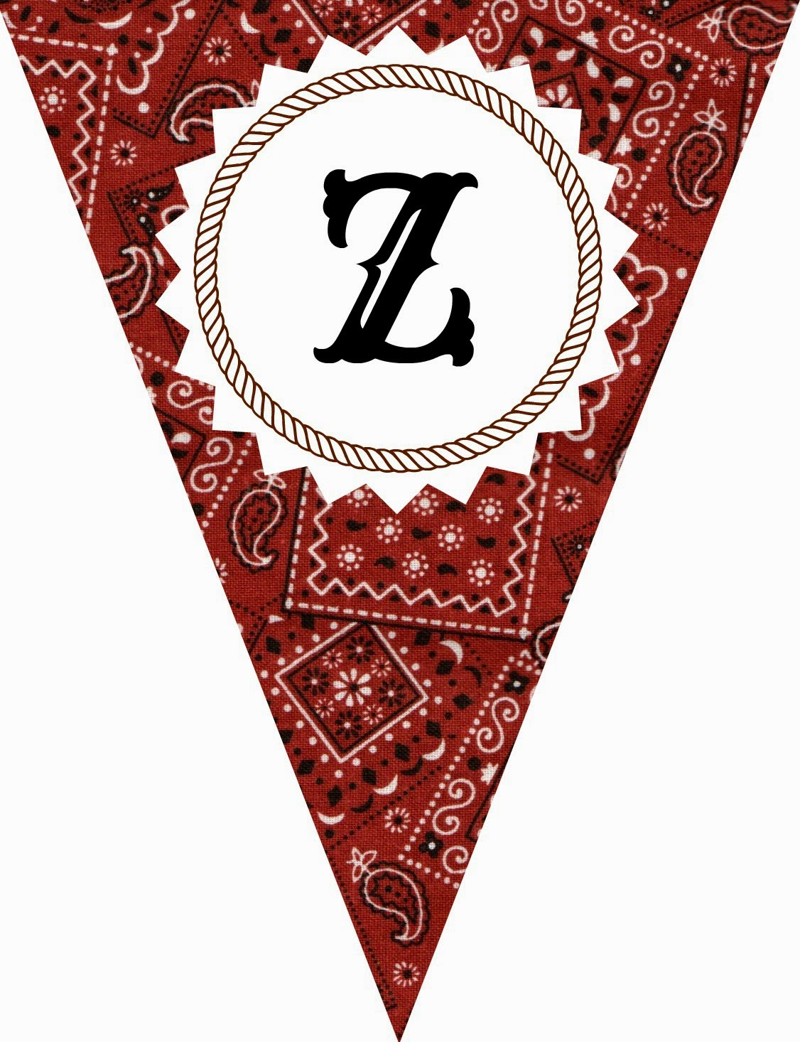 western happy birthday banner printable