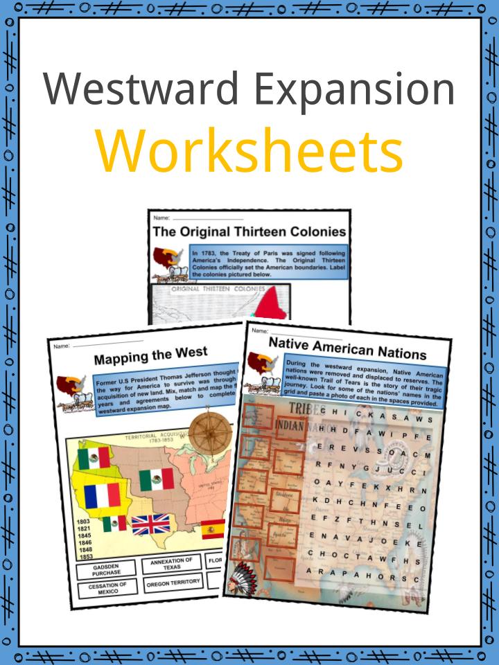 westward expansion worksheet middle school
