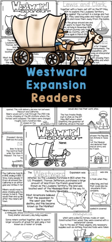 westward expansion worksheet middle school