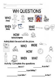 wh questions for kids worksheet