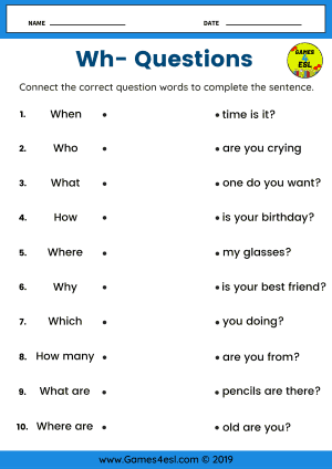 wh questions for kids worksheet