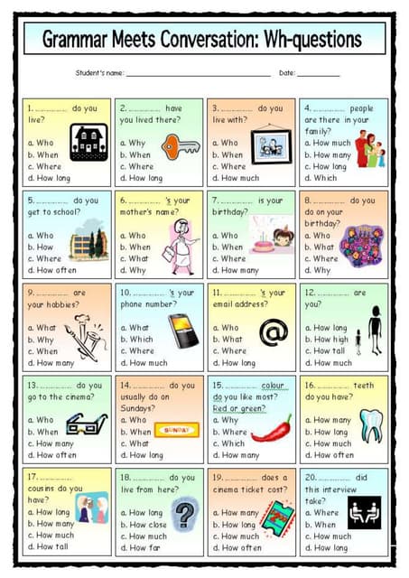 Question Words Worksheets - 15 Worksheets Library