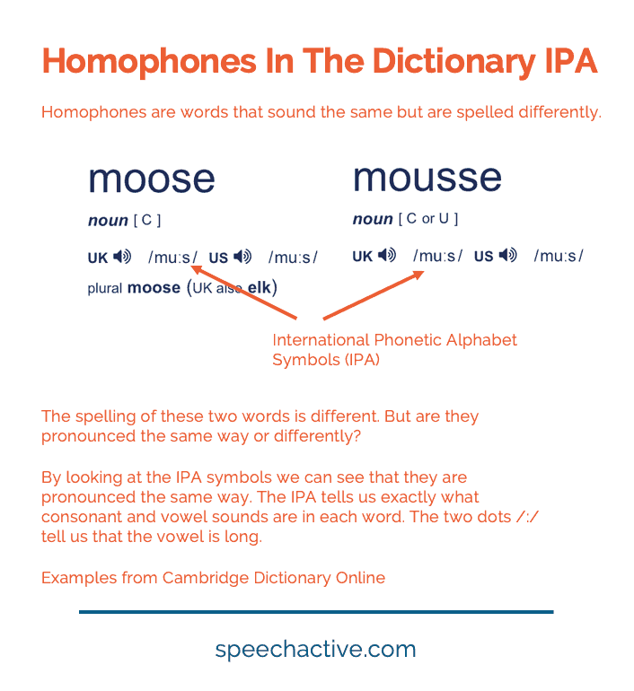 what are some homophones