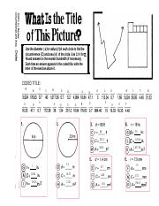 what are the titles of these pictures math worksheet answers