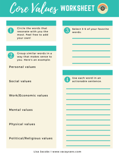 No Clue What To Do With Your life? Try Defining Your Core Values ...