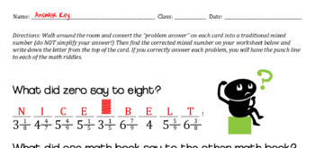 what did zero say to eight worksheet