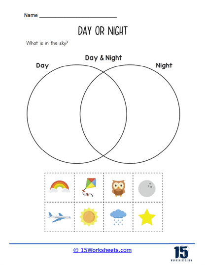 what does the sun do at night math worksheet answers