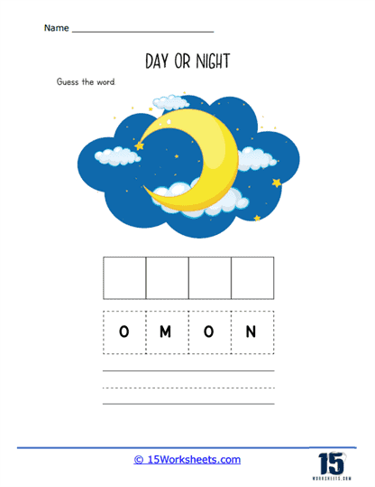 what does the sun do at night math worksheet answers