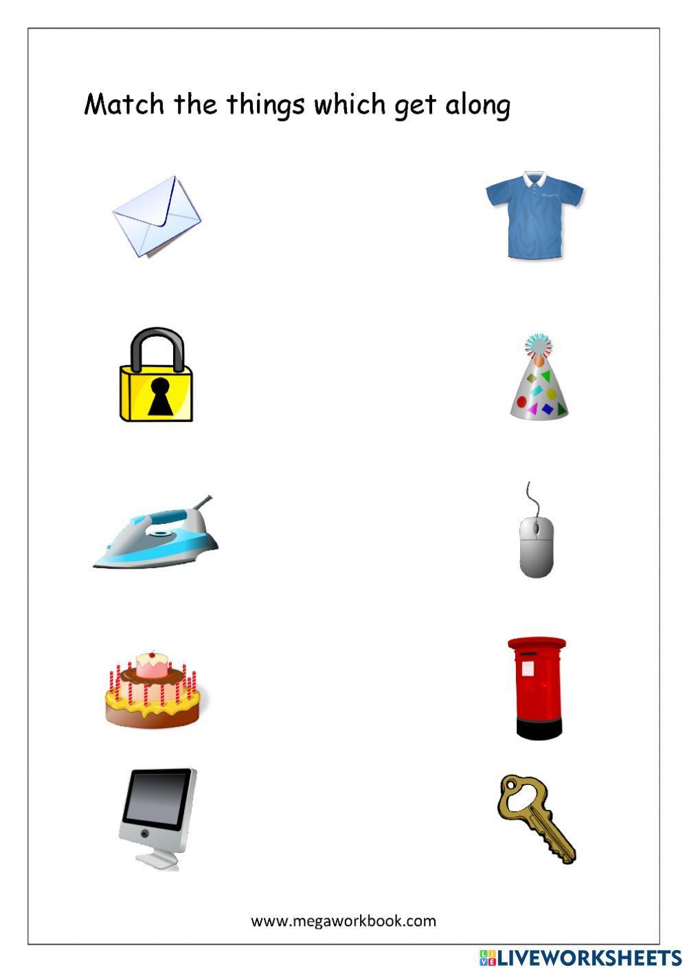 Things that goes together 2 worksheet  