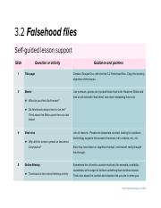 3.2 Falsehood flies self-guided lesson support 1 .docx - 3.2 ...