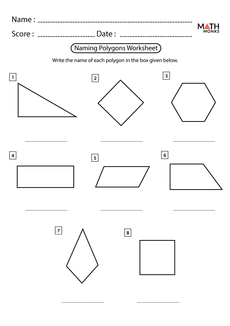 Polygons Worksheets - Math Monks