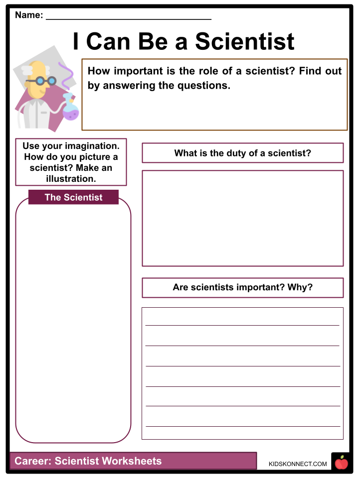 what is a scientist worksheet