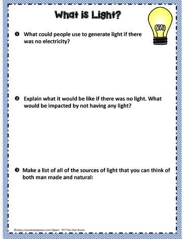 What is Light Worksheets
