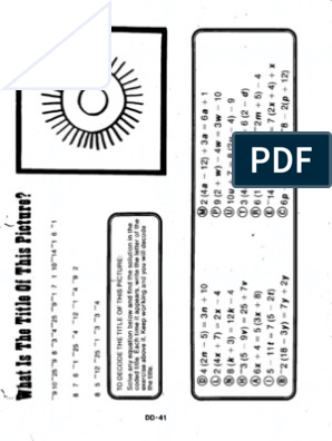 what is the title of this picture worksheet answers