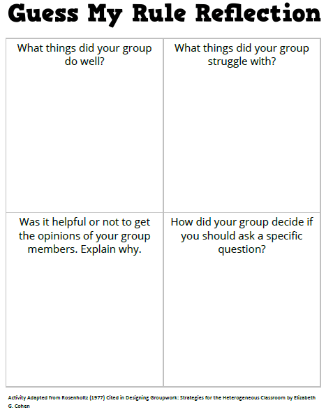 Know Your Safety Rules Worksheet  