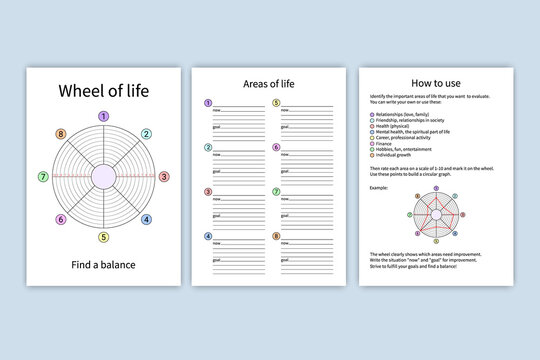 wheel of life worksheet