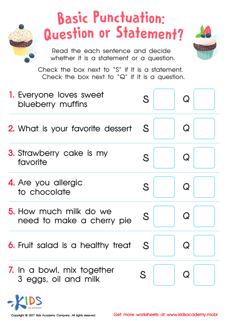 Question Mark Worksheets | Free English Worksheets