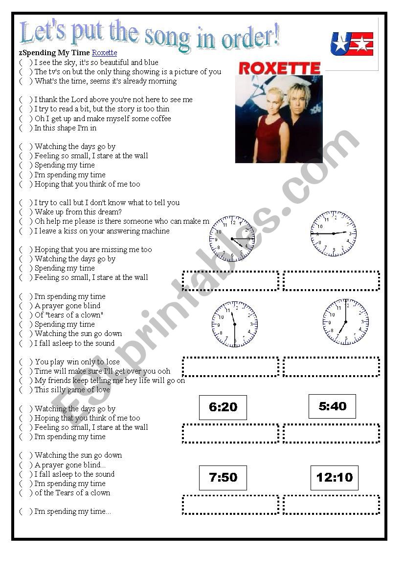 English Unite Prepositions of Time Worksheet Worksheets Library