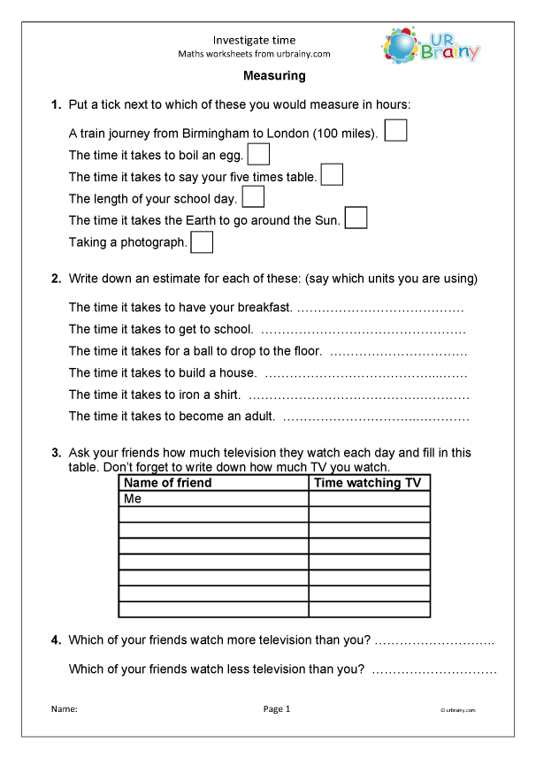 Free Time Activities Interactive Worksheet Worksheets Library