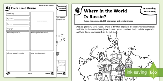 where in the world worksheet