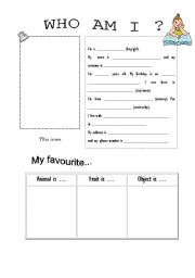 who am i worksheet high school
