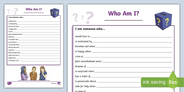 Self Awareness: Who Am I? (teacher made) - Twinkl