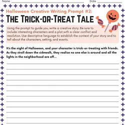 who turns out the lights on halloween worksheet