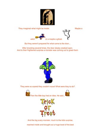 who turns out the lights on halloween worksheet