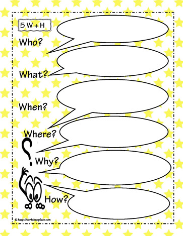 Who, what, why, where, when, how 1 Worksheets - Worksheets Library