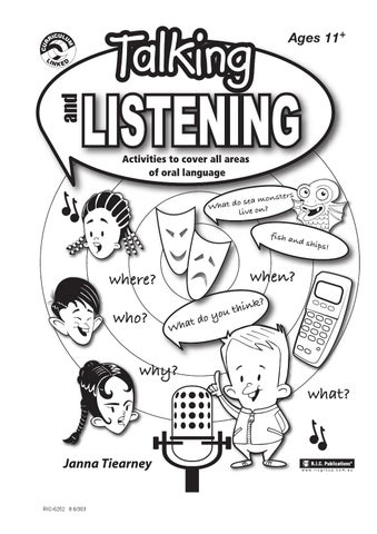 Talking and Listening: Ages 11+ by Teacher Superstore - Issuu