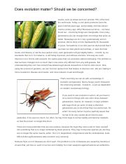 Why does evolution matter article - Does evolution matter? Should ...