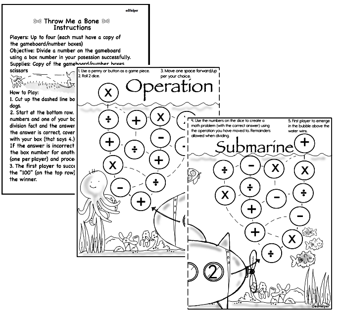 Math-Go-Round: Hard | Worksheet 